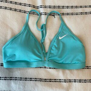 Nike teal swim tops small
